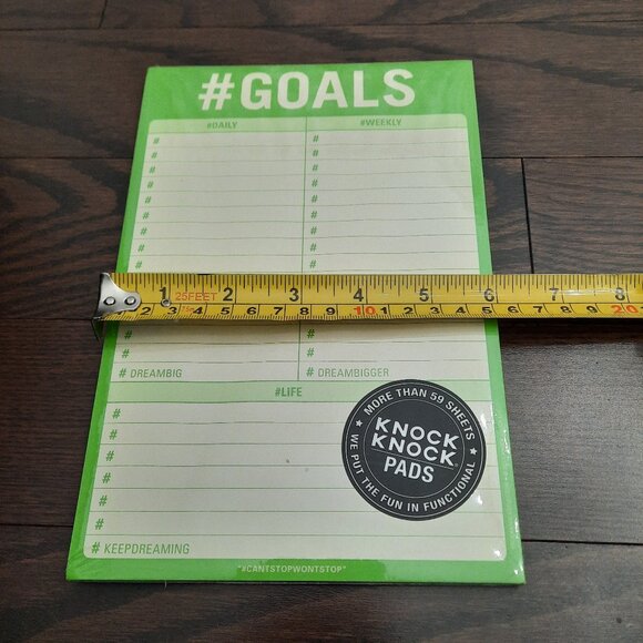 Knock Knock Pad: #Goals Notepad - Picture 4 of 5